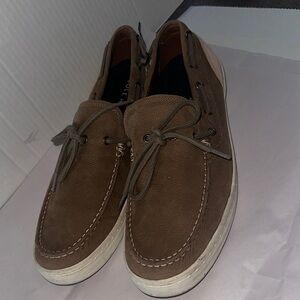 Cole Haan Tan Leather Boat Shoes